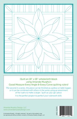 Amanda Murphy Wholecloth Quilting Ideas Block 2 (Angle & Curve) Pattern