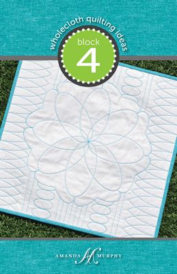 Amanda Murphy Wholecloth Quilting Ideas Block 4 (Angle & Oval) Pattern