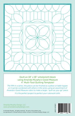 Amanda Murphy Wholecloth Quilting Ideas Block 5 (4in Multi-Tool) Pattern