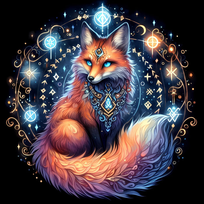 A Mystical Fox Fabric Panel 4