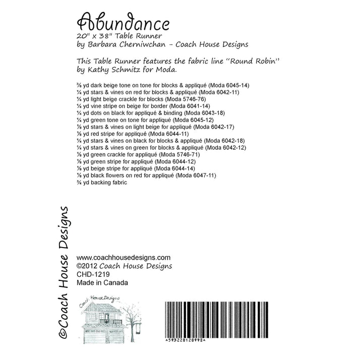Abundance Quilt Pattern