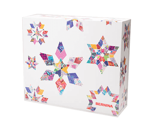 BERNINA Holiday Gift Box closed with festive BERNINA branding
