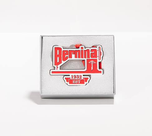 BERNINA Holiday Gift Box opened showing the curated gift items inside