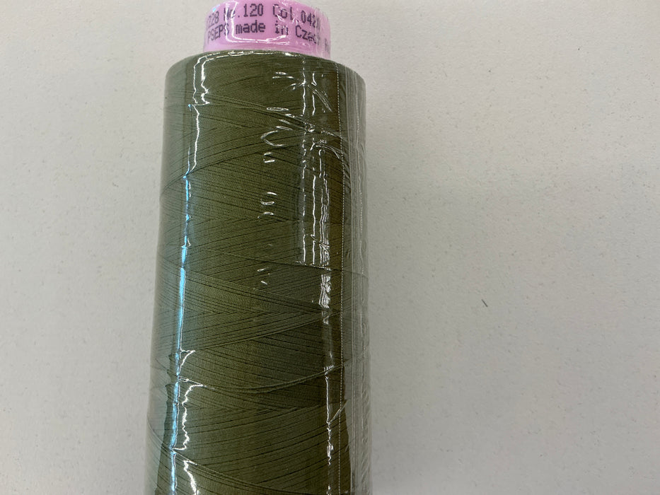 Mettler 0420 Olive Drab Silk-Finish Cotton