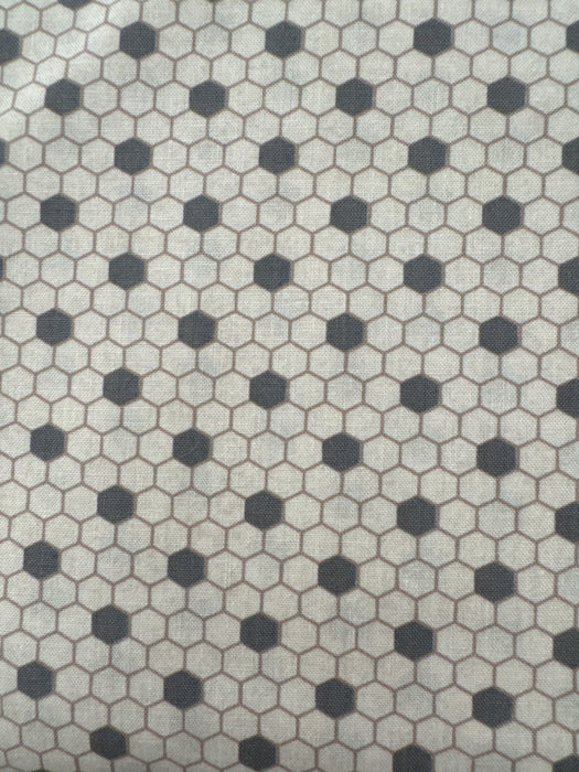 MO Boudoir Hexagon Cream and Grey