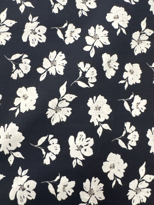 CW Evermore Black White Flowers