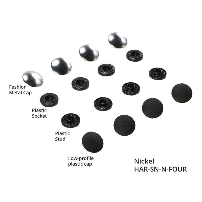 Nickel- Tool-free Snaps - Set of Four - byAnnie