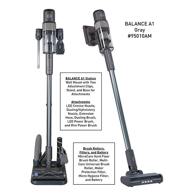 SEBO Balance A1 Cordless Stick Vacuum - Gray