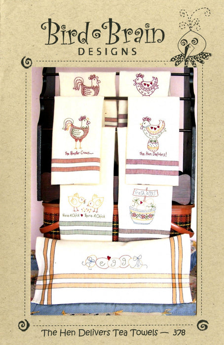 The Hen Delivers Tea Towels Pattern
