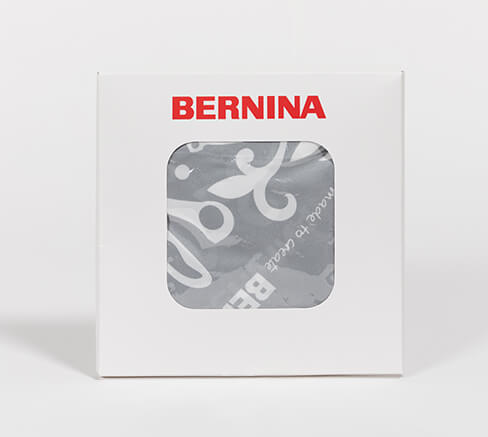 BERNINA Holiday Gift Box limited-edition items arranged for display