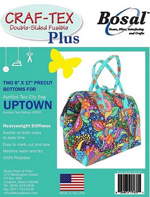 Uptown Bag 8in x 17in Precut Fusible Bottoms 2pk