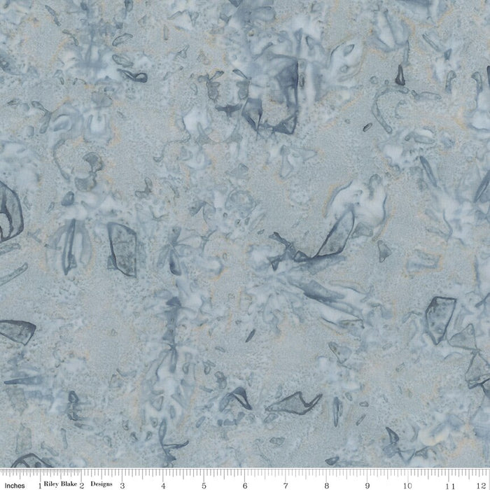 Batiks Hand-Dyes Harbor Gray