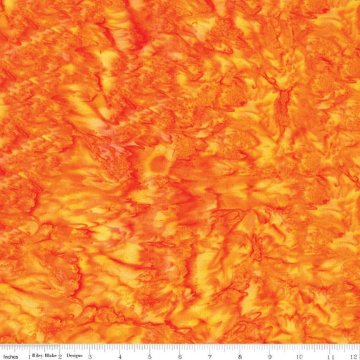 Batiks Hand-Dyes Tangerine
