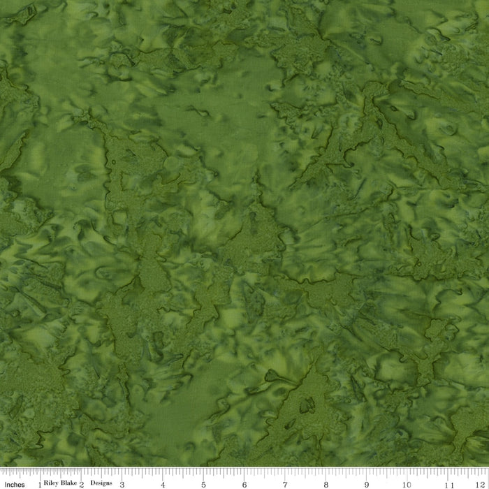 Batiks Hand-Dyes Peridot Fern