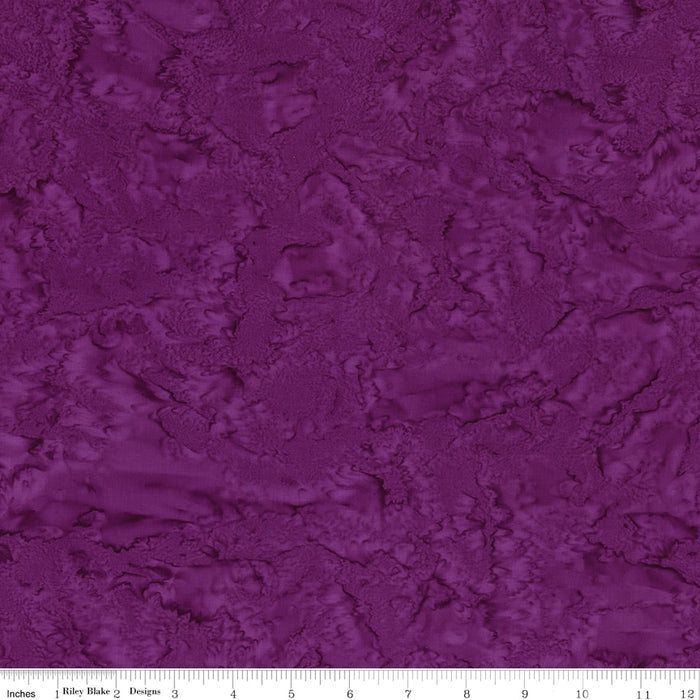 Batiks Hand-Dyes Glossy Grape