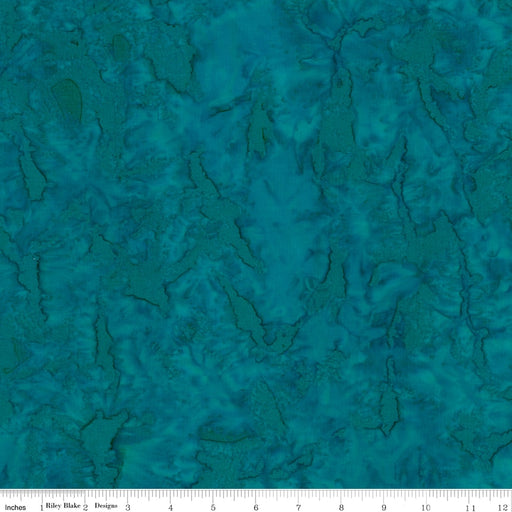 Batiks Hand-Dyes Turquoise Tickle