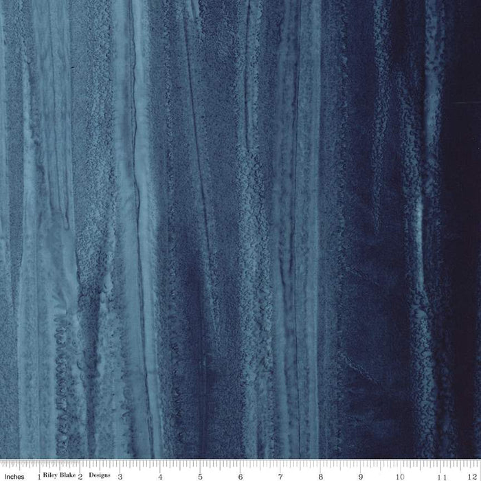 Batiks Elementals Color Fade Ombré Moody Blues