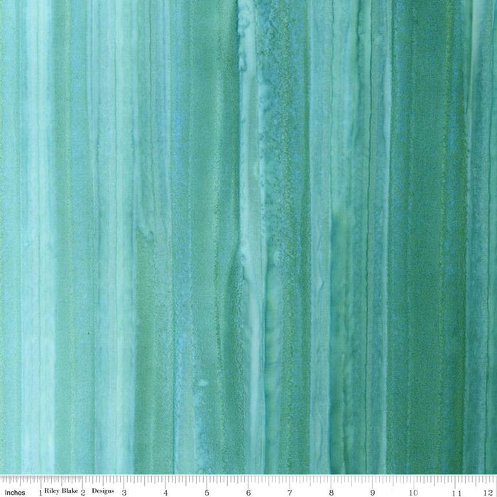 Batiks Basics Color Fade Ombré Turquoise Tickle