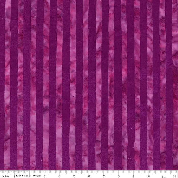 Elementals Batiks - Get in Line - Purple Outburst