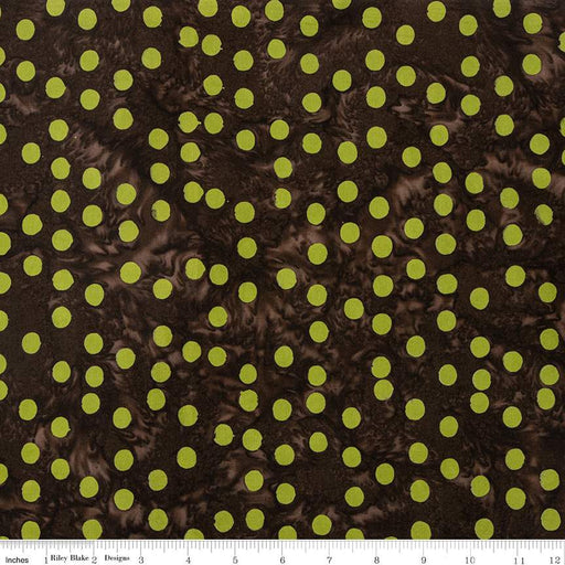 Batiks Basics Polka Pop Espresso