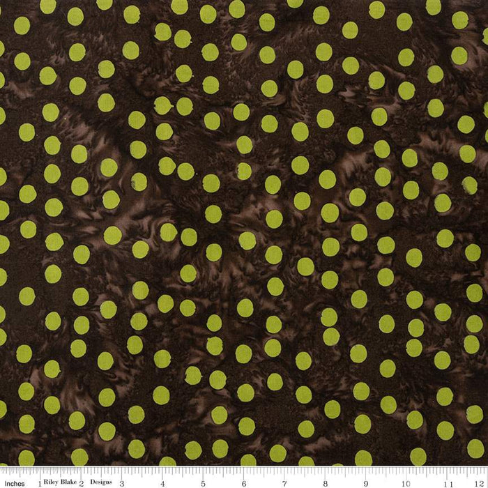 Batiks Basics Polka Pop Espresso