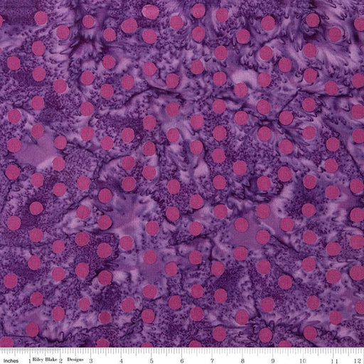 Batiks Basics Polka Pop Purple Haze