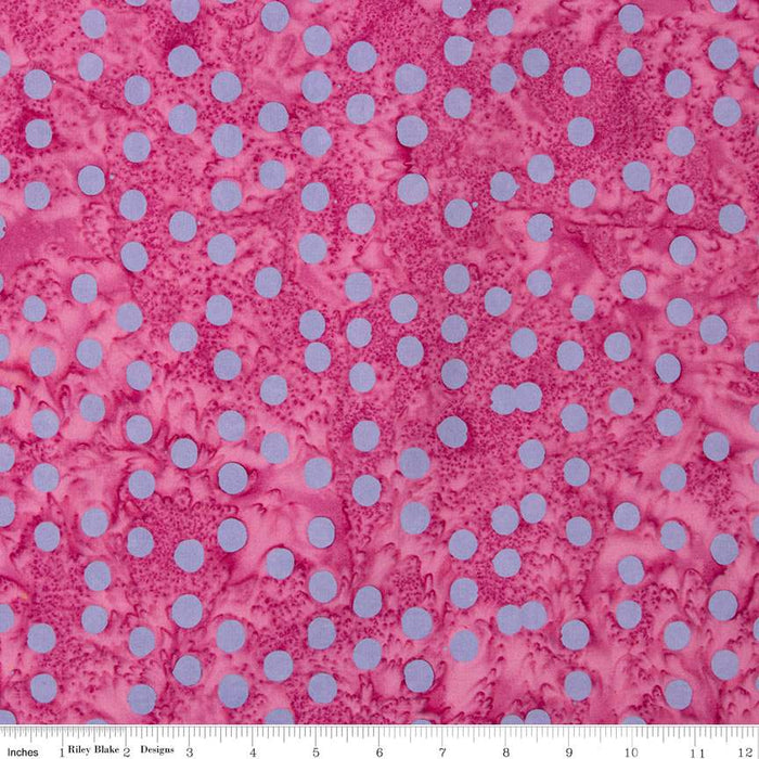 Batiks Basics Polka Pop Flamingo