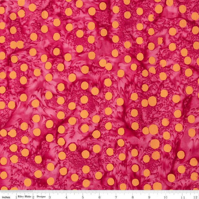 Batiks Basics Polka Pop Punch