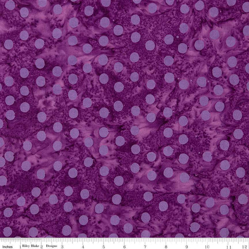 Batiks Basics Polka Pop Mulberry Jam