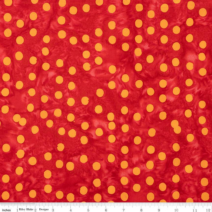Batiks Basics Polka Pop Cherry