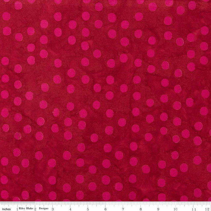 Batiks Basics Polka Pop Brick