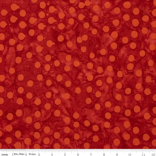 Batiks Basics Polka Pop Spice