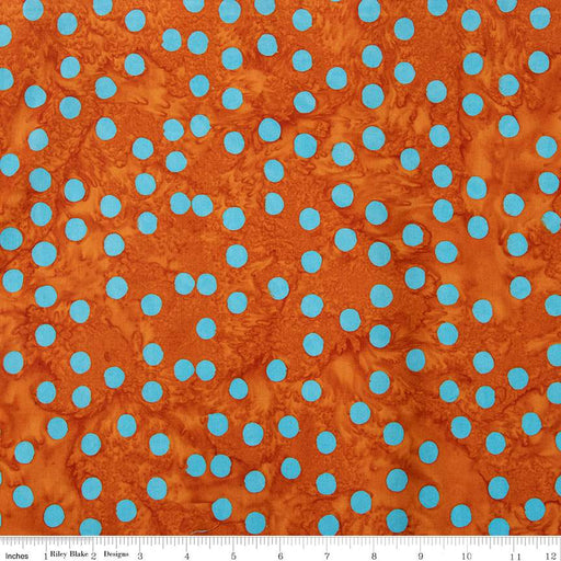 Batiks Basics Polka Pop Red Fox