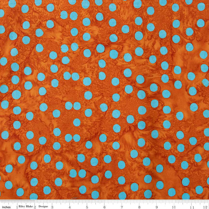 Batiks Basics Polka Pop Red Fox