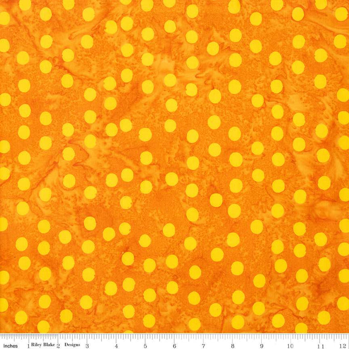 Batiks Basics Polka Pop Sunshine