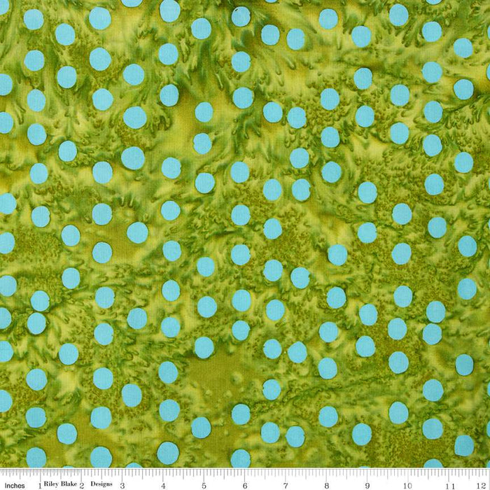 Batiks Basics Polka Pop Pistachio