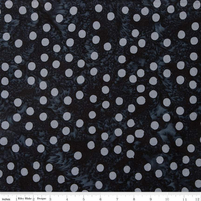 Batiks Basics Polka Pop Dark Skies