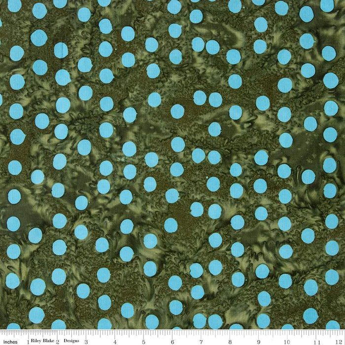 Batiks Basics Polka Pop Juniper