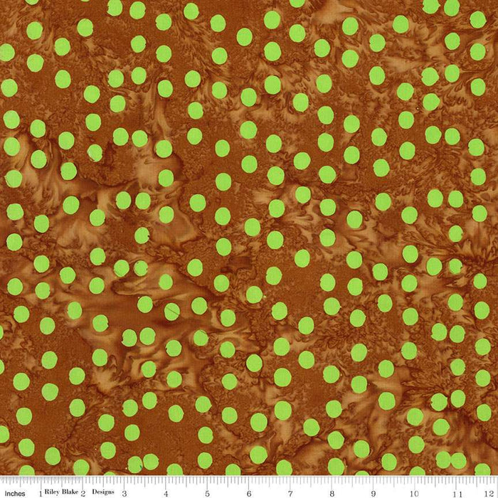 Batiks Basics Polka Pop Peridot Fern