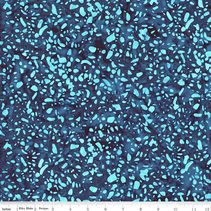 RB Batiks Stone Blue - Terrazzo Berries