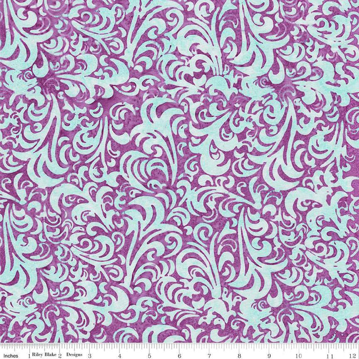 Batiks Basics Twirl & Swirl Wisteria Skye