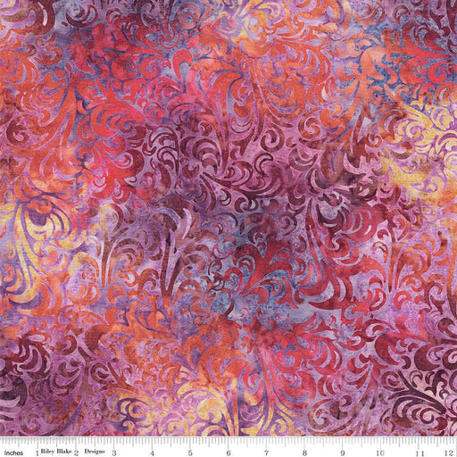 Batiks Basics Twirl & Swirl Splash of Grenadine