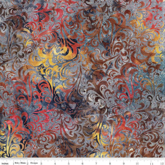 Batiks Basics Twirl & Swirl Garden Shades