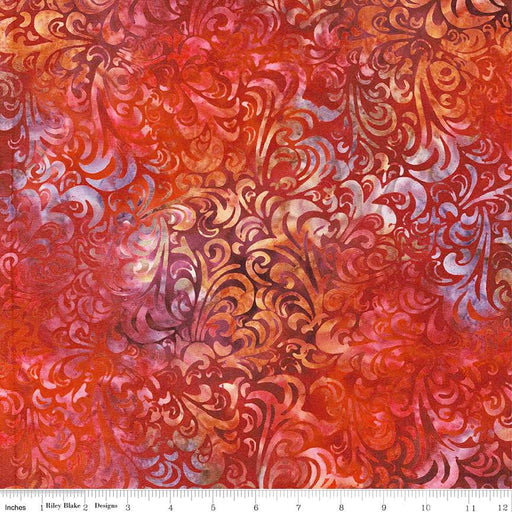 Batiks Basics Twirl & Swirl Poppy Quartz