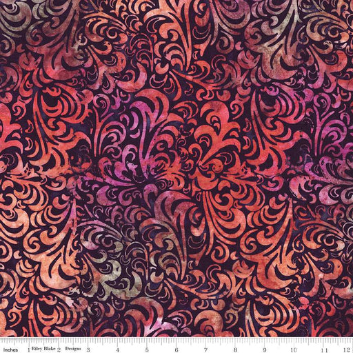 Batiks Basics Twirl & Swirl Marmalade Splash