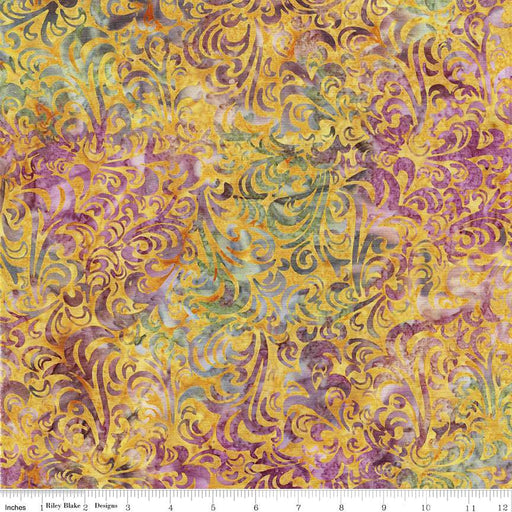 Batiks Basics Twirl & Swirl Golden Glory