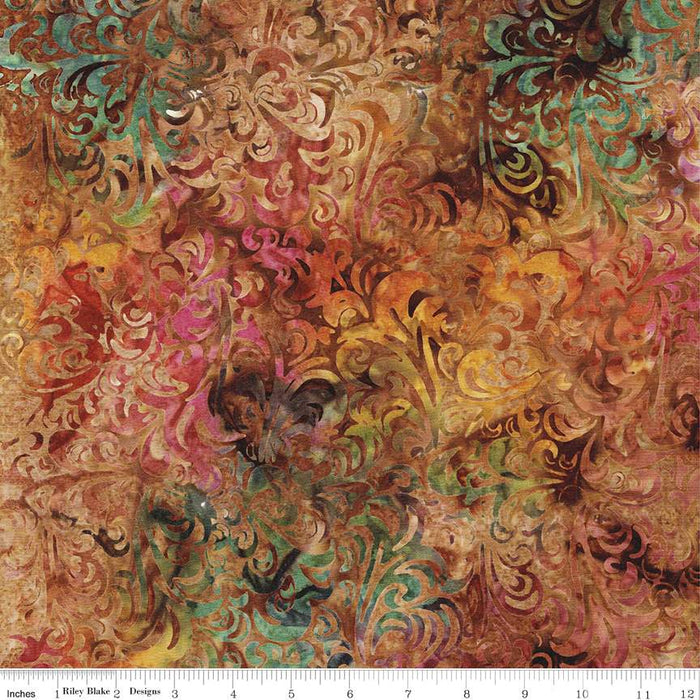 Batiks Basics Twirl & Swirl Autumn Leaves