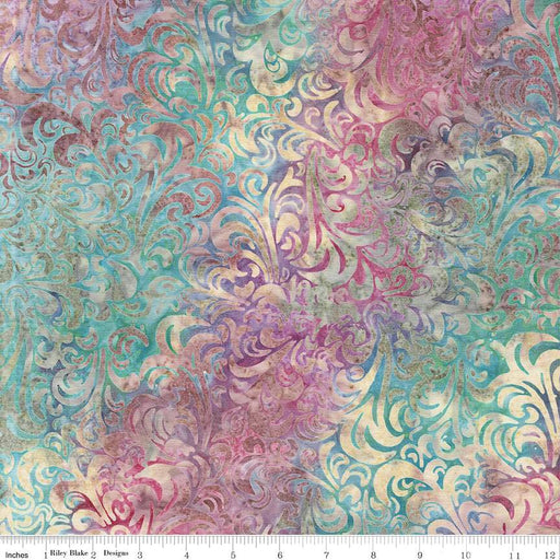 Batiks Basics Twirl & Swirl Winter Mint
