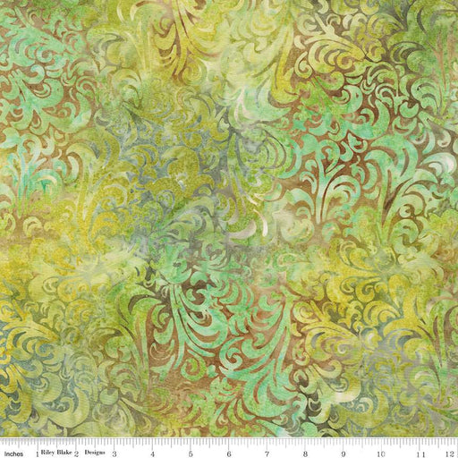 Batiks Basics Twirl & Swirl Artichoke