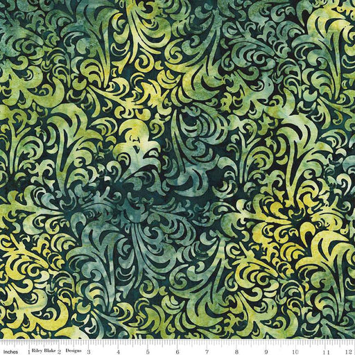Batiks Basics Twirl & Swirl Peridot Fern
